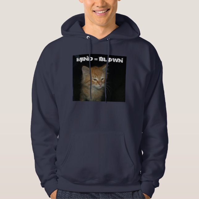 Veste À Capuche Kitty "MIND = BLOWN" Hommes Sweatshirt à capuchon (Devant)