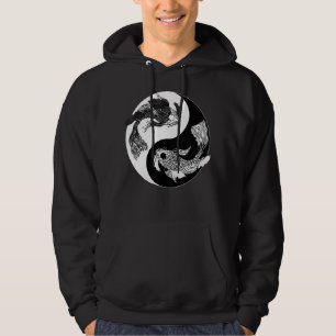 Veste À Capuche Koi Nishikigoi Poisson Koi Carp Japon Yin Yang