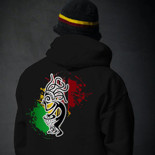 Veste À Capuche Kokopelli batteur rasta