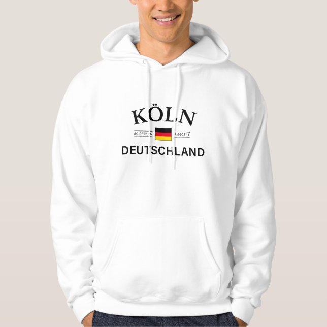 Veste À Capuche Koln (Cologne) Deutschland coordonne allemand (Devant)