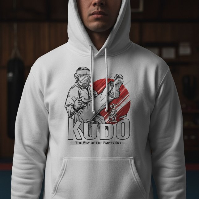 Veste À Capuche Kudo Art Martial - Combattant et Conception Kanji (Créateur téléchargé)