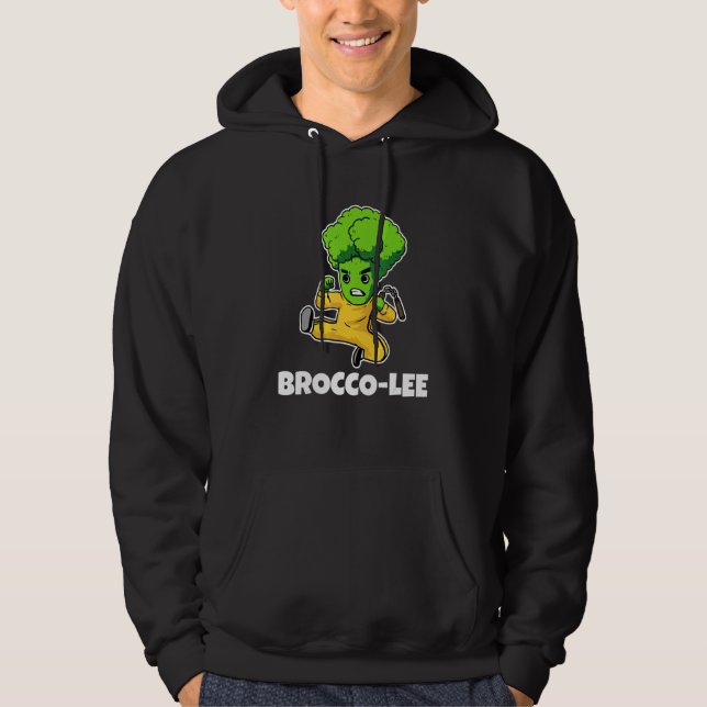 Veste À Capuche Kung Fu Karate Arts martiaux Broccoli Leaf (Devant)
