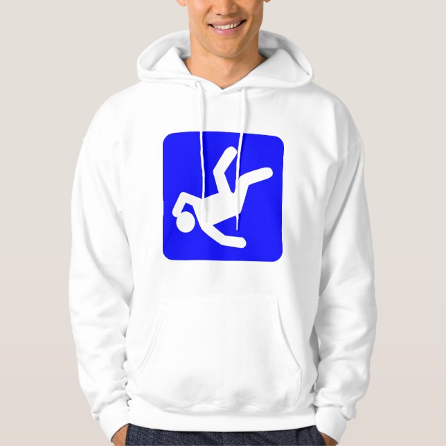 Veste À Capuche La Chute de l'Homme - Bleu (Devant)
