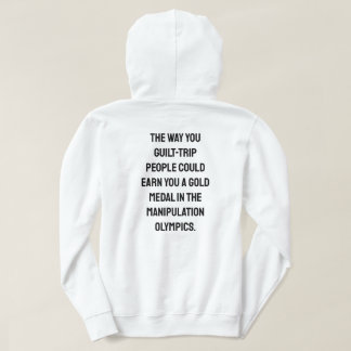Veste À Capuche La façon dont vous culpabilisez le design du dos d