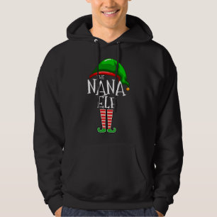Veste À Capuche La famille Elf Nana Correspondante Grandm Cadeau d