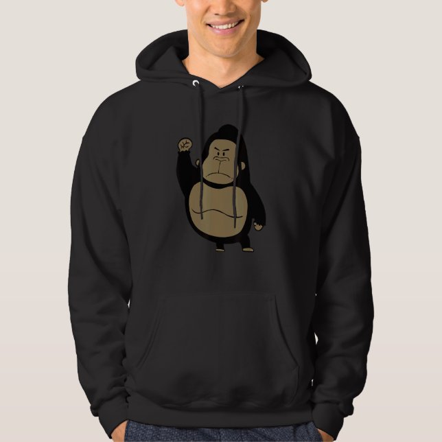 Veste À Capuche La faune de Gorilla King Alpha Ape (Devant)