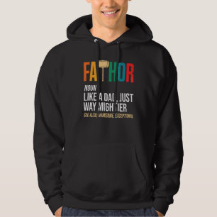 Veste À Capuche La Fête des Pères Thor   Fathor Comme Un Papa Just
