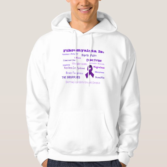 Veste À Capuche La fibromyalgie est… (Devant)