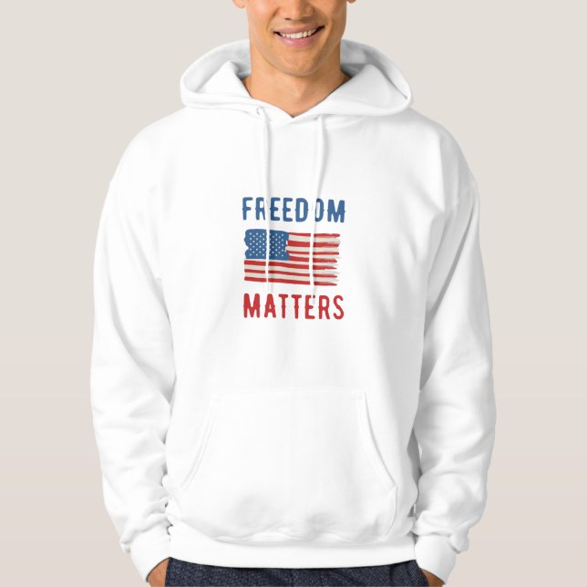 Veste À Capuche La liberté est importante (Devant)