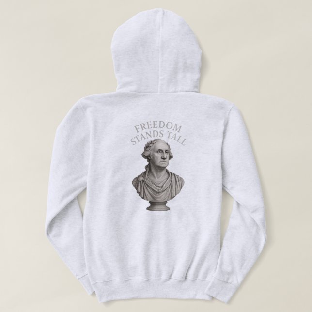 Veste À Capuche La liberté se dresse fièrement – Dignité éternelle (Design dos)