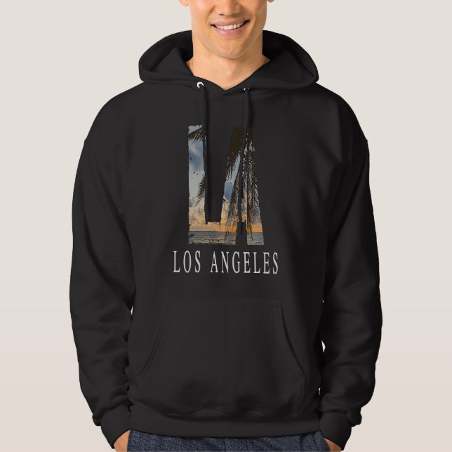 Veste À Capuche La Los Angeles California Souvenir Beach City West (Devant)