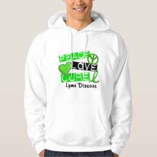 Veste À Capuche La maladie de Lyme de traitement d'amour de paix 1