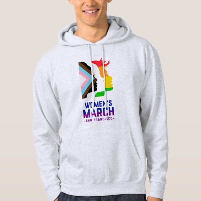 Veste À Capuche La Marche des femmes contre le SF - Fierté (Devant)