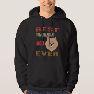 Veste À Capuche La Meilleure Maman Poméranienne Aime Jamais Chiens