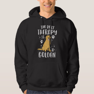 Veste À Capuche La Meilleure Thérapie Est Un Chien D'Or Retriever