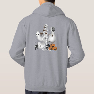 Veste À Capuche La momie d'Halloween avec les chats Kitty et les h