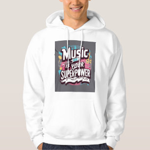 Veste À Capuche La musique est votre superpuissance 2