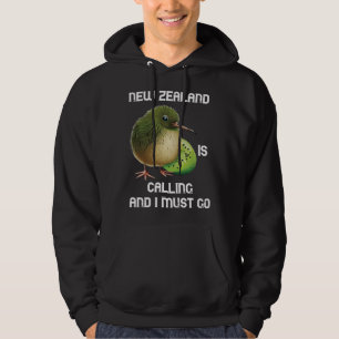 Veste À Capuche La Nouvelle-Zélande appelle kiwi oiseau fruit anim