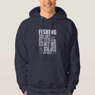 Veste À Capuche La Pêche Fisher Résout La Plupart De Mes Problèmes