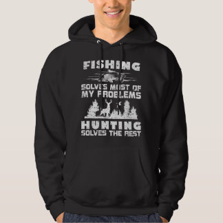 Veste À Capuche La pêche résout la plupart de mes problèmes de cha