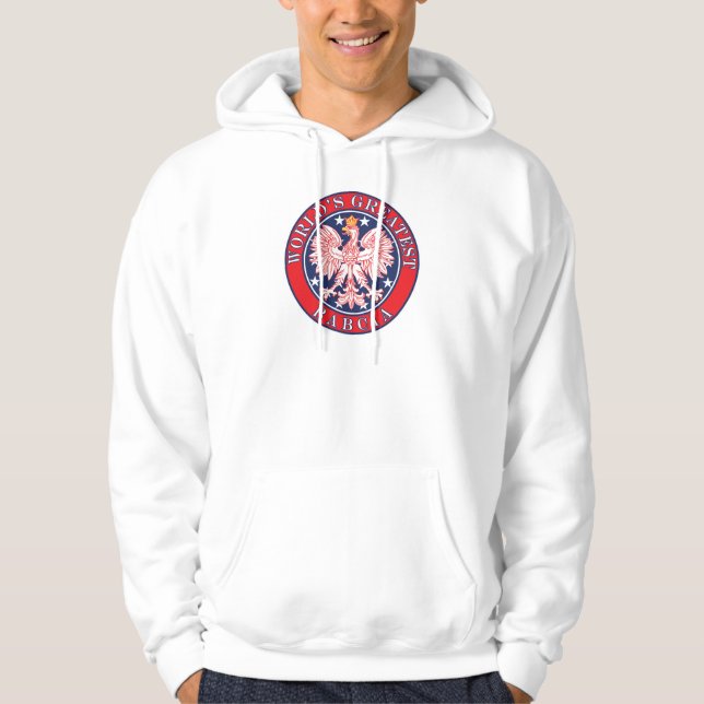 Veste À Capuche La plus grande Babcie du monde (Devant)