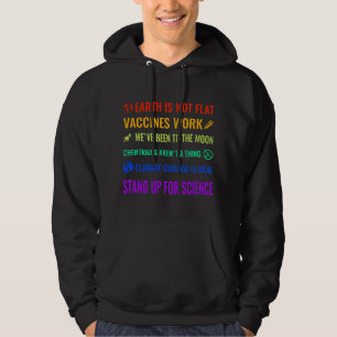 Veste À Capuche La Terre n'est pas Plate Les Vaccins Fonctionnent