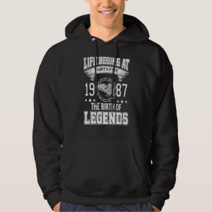 Veste À Capuche La Vie Commence À Trente-Cinq 1987 La Naissance De