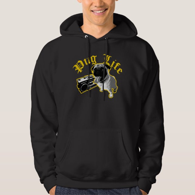 Veste À Capuche La vie de carlin (Devant)