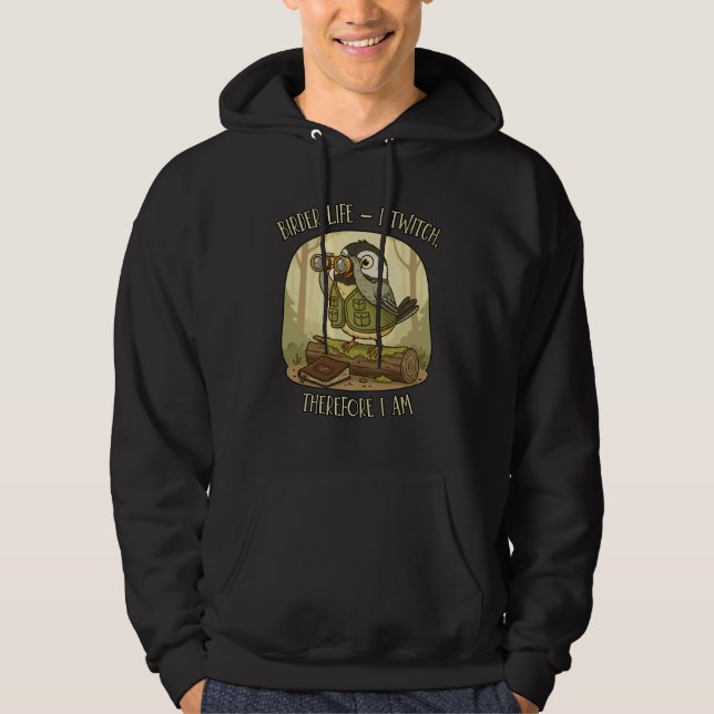 Veste À Capuche La Vie d'un Ornithologue Retrospective – Je Tweak  (Devant)