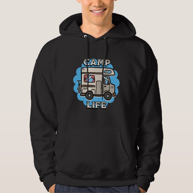 Veste À Capuche La vie en camping-car | Camper rétro (Devant)