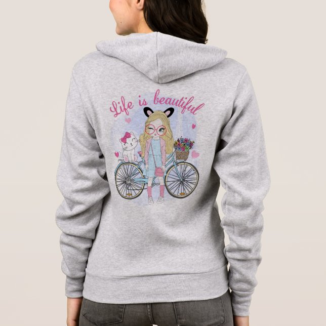 Veste À Capuche La vie est belle (Dos)