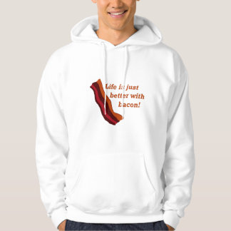 Veste À Capuche La vie est meilleure avec le lard