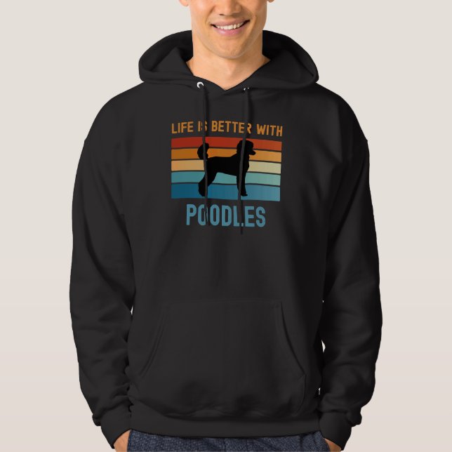 Veste À Capuche La vie est meilleure avec les canicules (Devant)