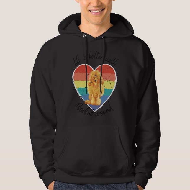 Veste À Capuche La vie est meilleure avec les canicules autour de  (Devant)