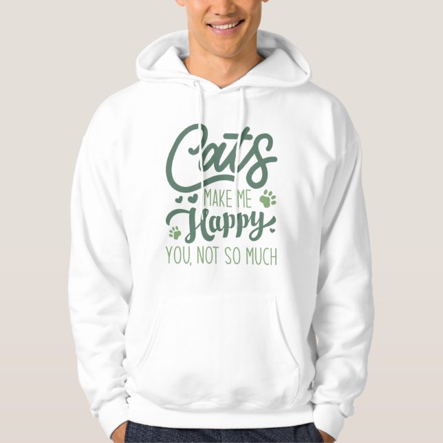Veste À Capuche La Vie Est Meilleure Avec Un Chat (Devant)