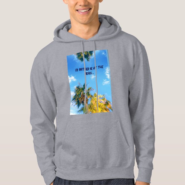 Veste À Capuche La vie est une plage (Devant)