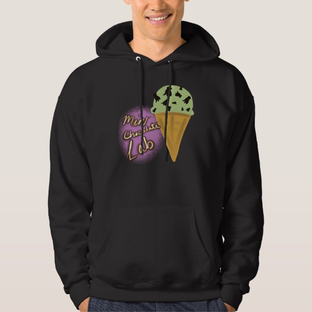 Veste À Capuche Laboratoire de chocolat à la menthe (Devant)