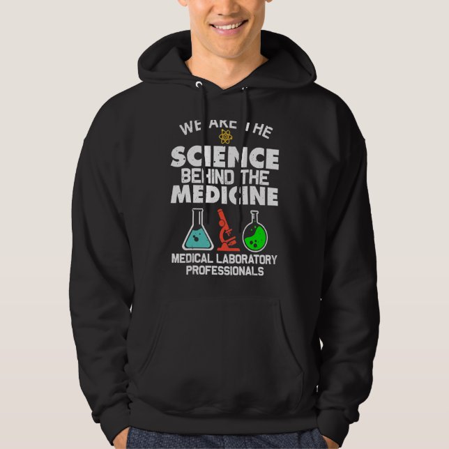 Veste À Capuche Laboratoire scientifique Médicale (Devant)