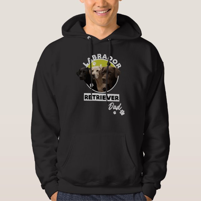 Veste À Capuche Labrador Retriever Chien Papa 111 (Devant)