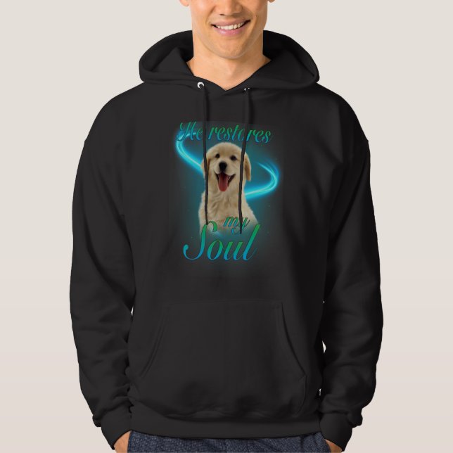 Veste À Capuche Labrador Retriever Il Restaure Mon Propriétaire De (Devant)