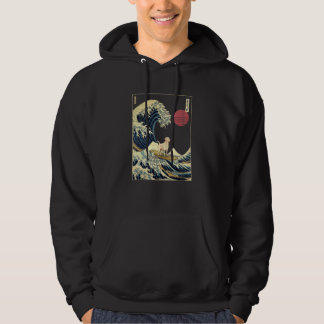 Veste À Capuche Labrador Retriever Japanese Kanagawa Wave Surf Do