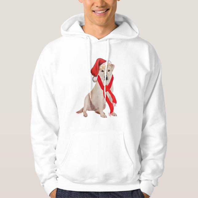Veste À Capuche Labrador Retriever Jaune Noël (Devant)