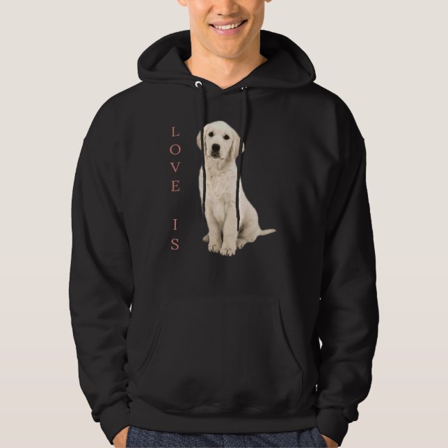 Veste À Capuche Labrador Retriever White Lab Chien Maman (Devant)
