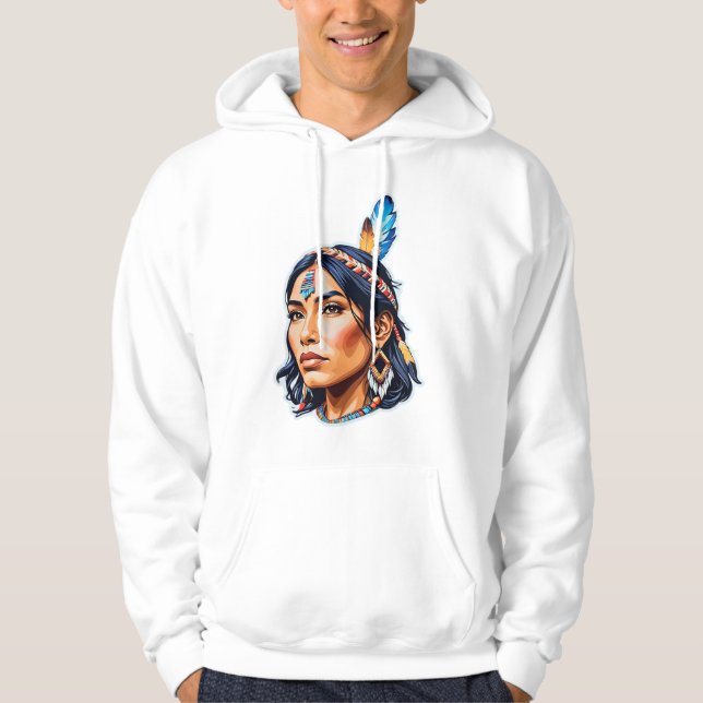 Veste À Capuche Lady amérindienne (Devant)