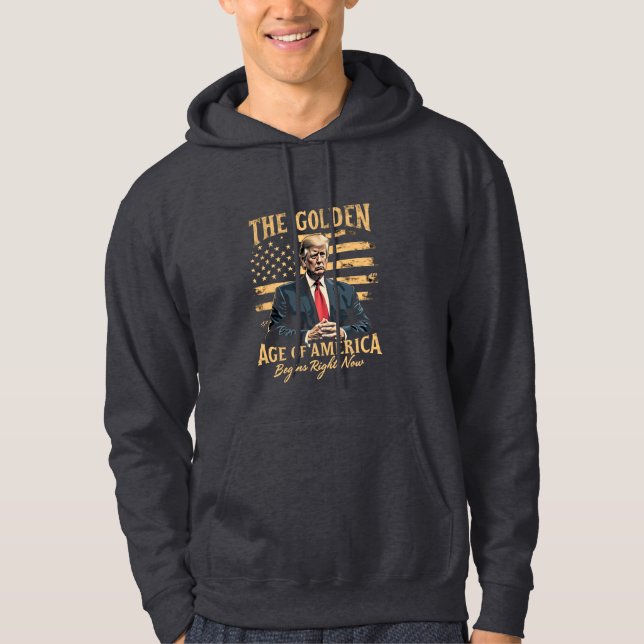 Veste À Capuche L'âge d'or de l'Amérique commence maintenant (Devant)