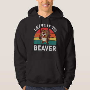 Veste À Capuche Laissez-le à Beaver Animal Rodent