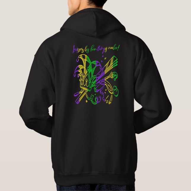 Veste À Capuche Laissez les bons temps rouler Typographie Mardi Gr (Dos)