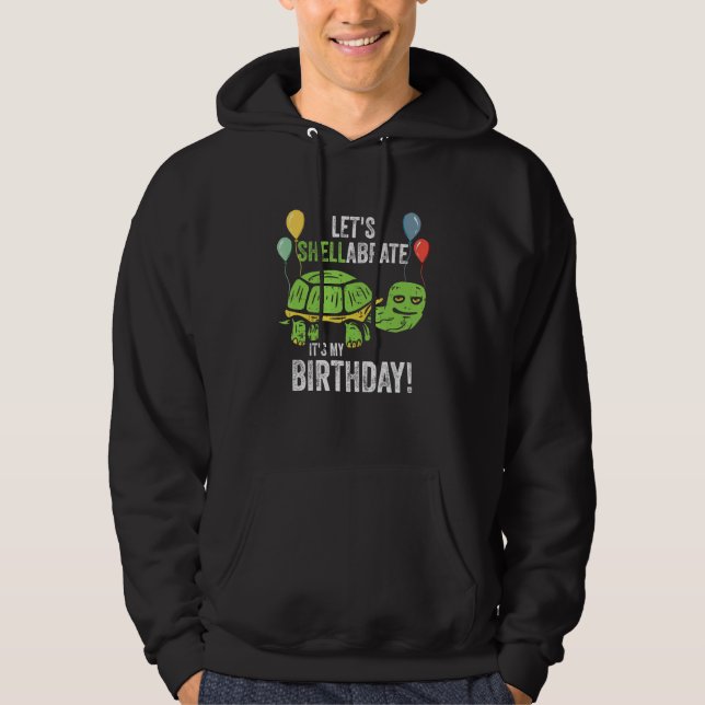 Veste À Capuche Laissons Shellabrer Son Mon Anniversaire Tortue Ga (Devant)