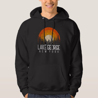 Veste À Capuche Lake George New York NY Retro Vintage les années 7