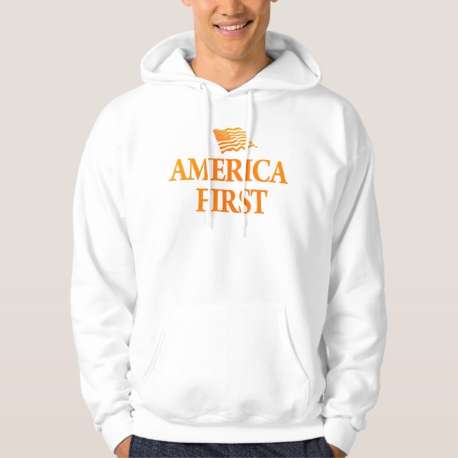 Veste À Capuche l'Amérique d'abord (Devant)